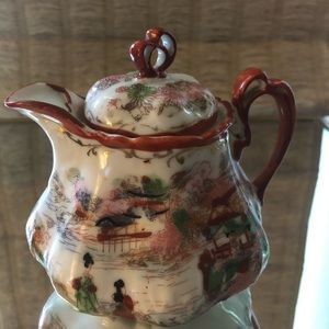 Creamer with Chinese Design-Antique